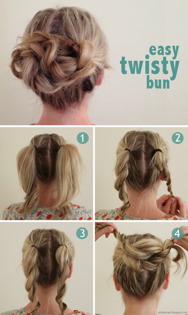 Easy Step By Step Hair Buns Style Flowerfairy5